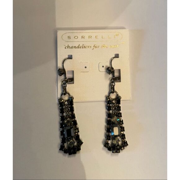 Sorrelli Black Crystal Chandelier Drop Earrings – Original Card Antique Look - Picture 6 of 6
